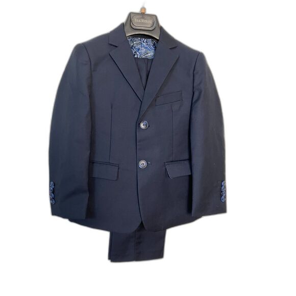 Isaac Mizrahi boys navy suit - size 5 - Picture 1 of 7